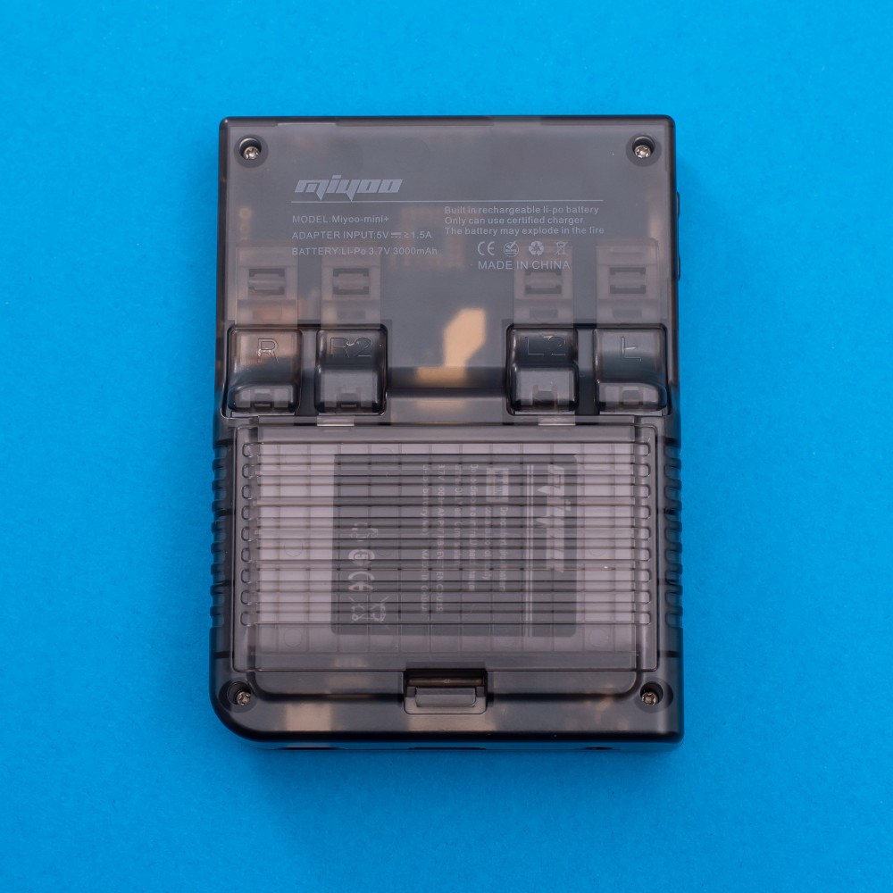 Miyoo Mini+ Retro Gaming Console - Transparent Black 64GB
