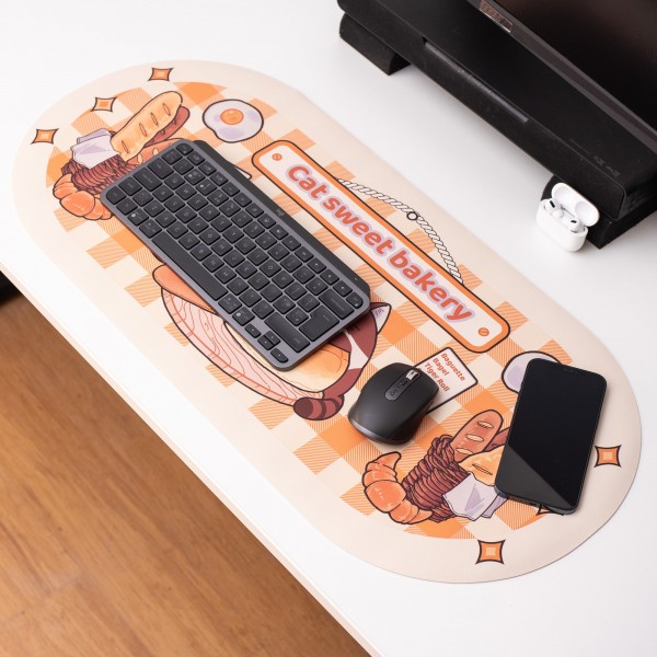 Geekshare Bakery Cat Giant Desk Mat