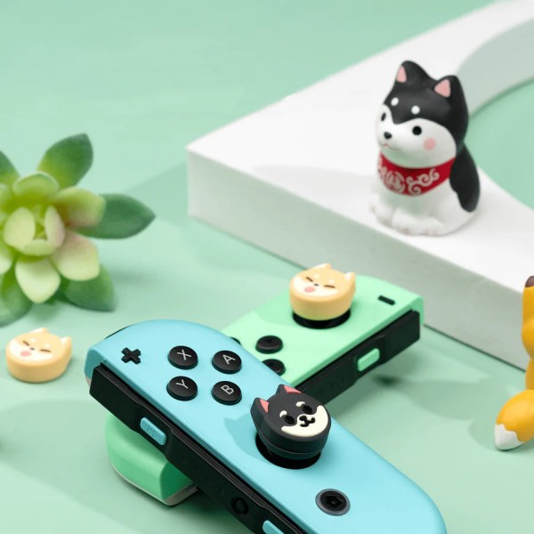 GeekShare Shiba Inu Thumb Grips for Nintendo Switch